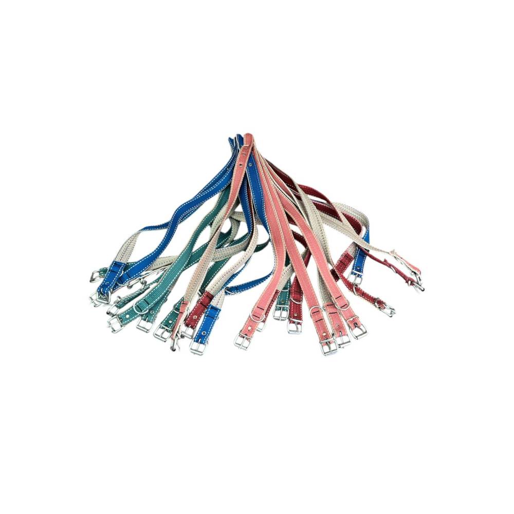 Set 10 Zgărzi Textile pentru Câini Talie Mică, 60 cm, Reglabile, cu Cataramă și Cârlig Metalic