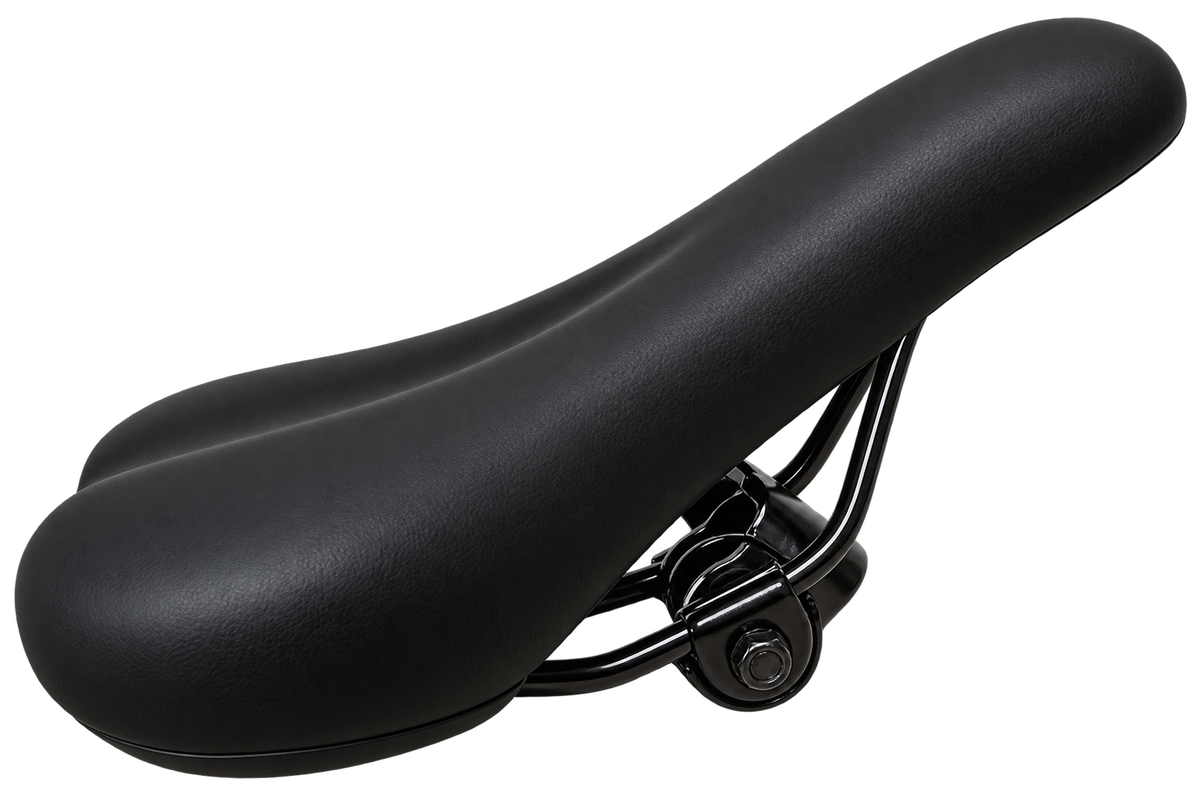 Șa Bicicletă Neagră Confort – Cod 3940, Sistem de Prindere Inclus