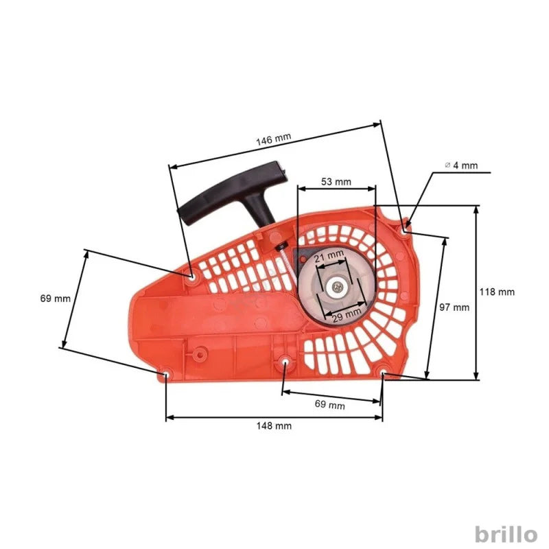 Demaror Oval pentru Drujbă 4500 / 5200 / 5800 – Piesă de Schimb