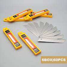 Set 6 Cutii Lame Cutter 18 mm SK5 – 60 Lame în Total