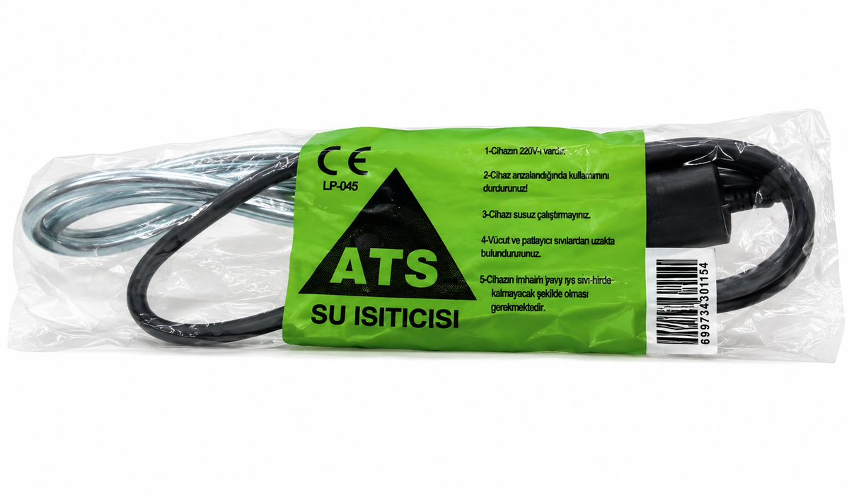 Fierbător electric de apă tip imersie cu spiră – rezistență metalică cu alimentare 220V