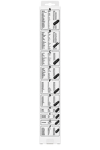 Ștergător Auto GMAX 20” / 500 mm – Lamă Parbriz cu 10 Adaptoare