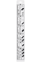 Ștergător Auto GMAX 16” / 400 mm – Lamă Ștergător Parbriz cu 10 Adaptoare