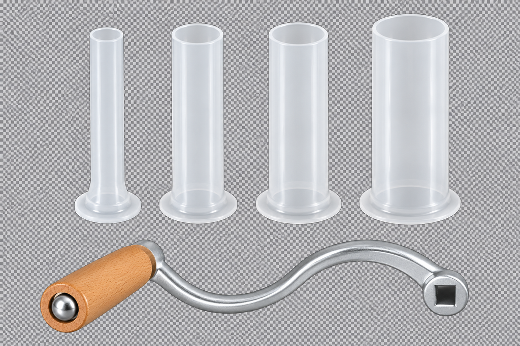 Mașină Verticală Manuală de Umplut Cârnați Vanessa – 3 kg, Inox, Prindere pe Masă
