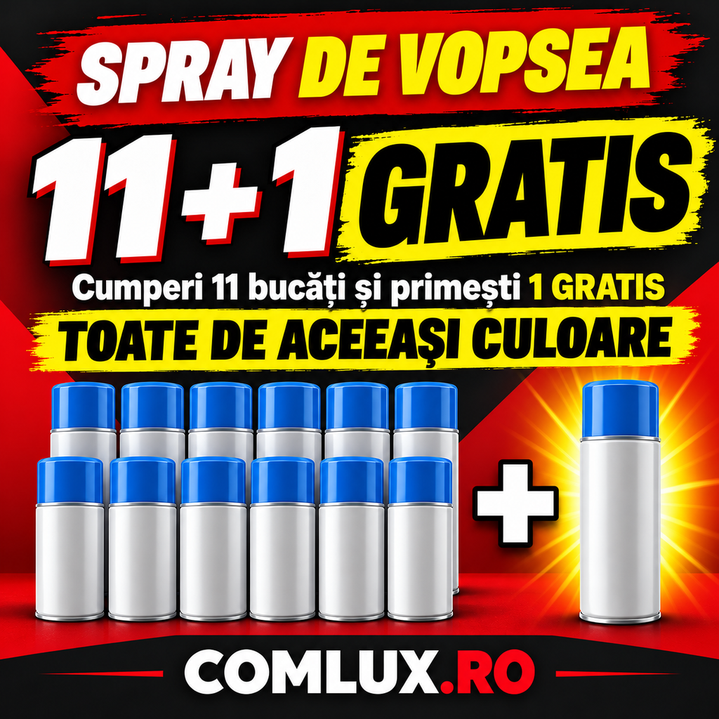 Spray Vopsea Albastru pentru Metal, Lemn și Diverse Suprafețe