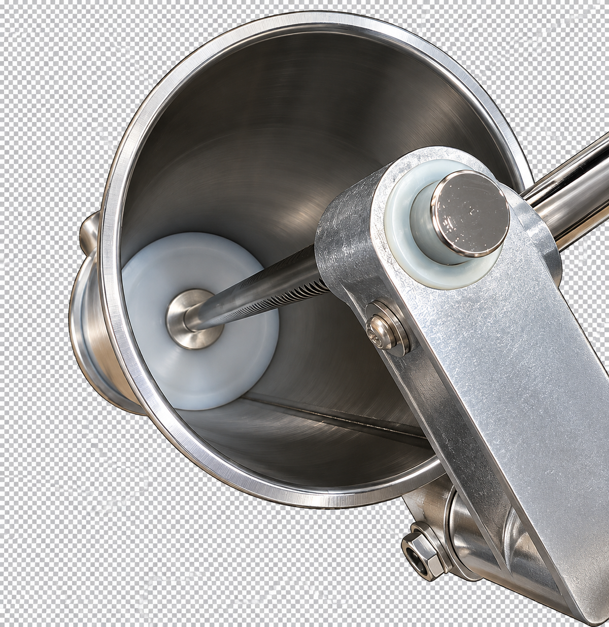 Mașină Verticală Manuală de Umplut Cârnați Vanessa – 3 kg, Inox, Prindere pe Masă