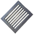 Grătar Mic din Fontă pentru Sobă 17 × 19 cm – Grilaj Cenușar