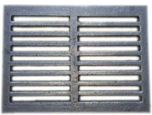 Grătar Mare din Fontă pentru Sobă 16 × 23 cm – Grilaj Cenușar