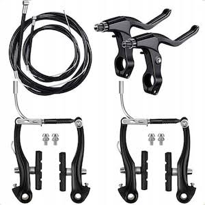 Set Frână PVC pentru Bicicletă – Manete, Cabluri și Saboți de Frână