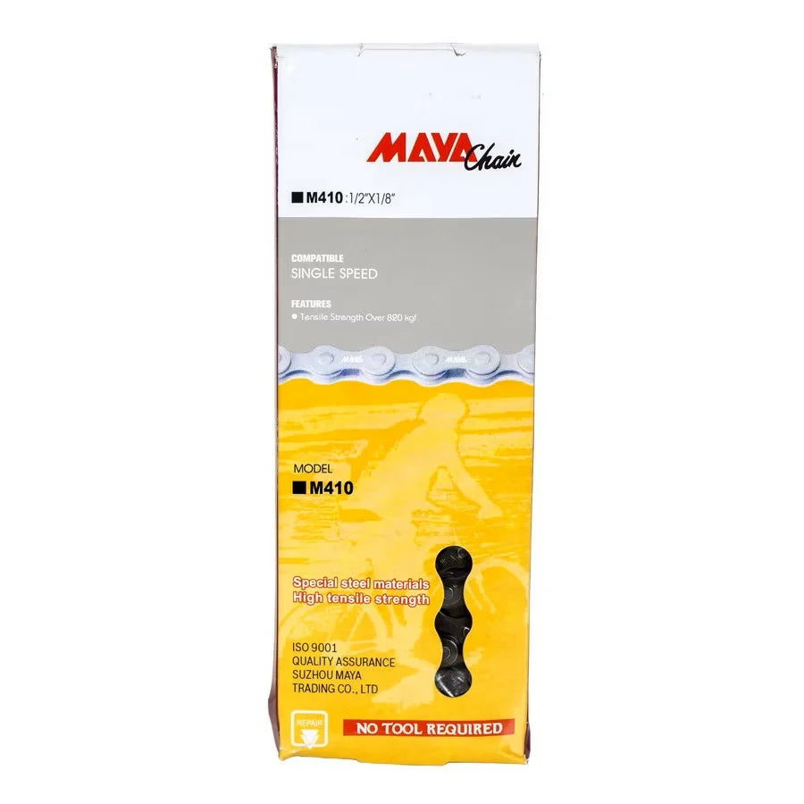 Lanț Bicicletă Maya M410 1/2 × 1/8 – 114 Zale, pentru Single Speed