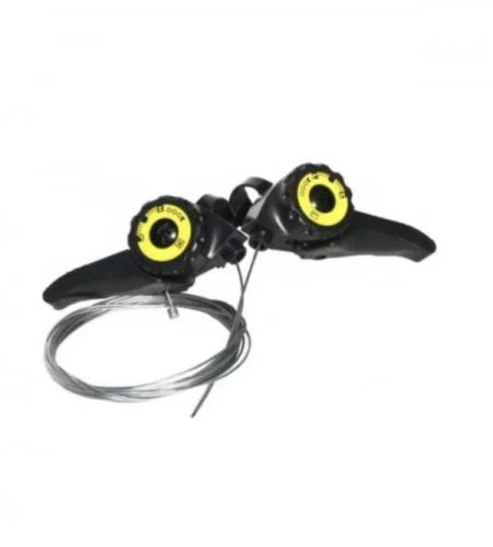 Schimbător Viteză Bicicletă PVC – Set Manete Schimbător Stânga/Dreapta cu Cabluri Incluse