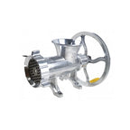 Mașină Manuală de Tocat Carne Nr. 32 – Aluminiu, Roată Ø26,5 cm, Mâner din Lemn