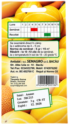 Semințe Pepene Galben Ananas Semagro – 3 g