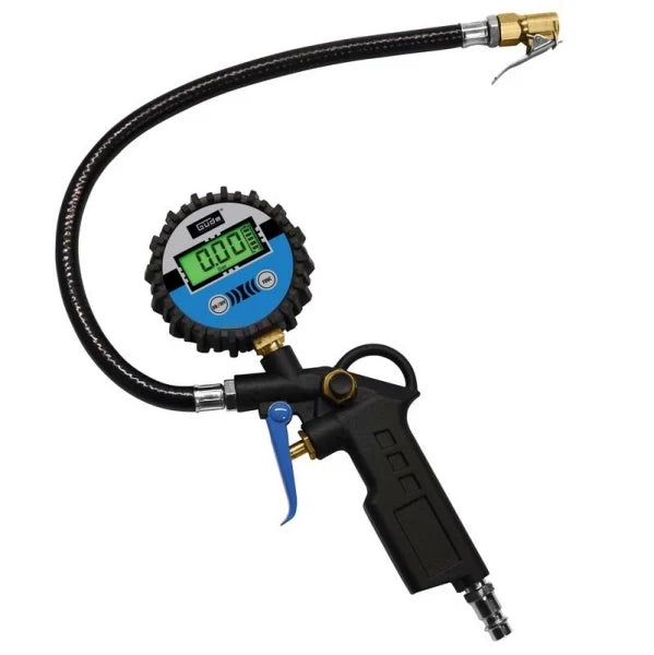 Pistol Compresor Electronic cu Manometru Digital pentru Umflarea Anvelopelor