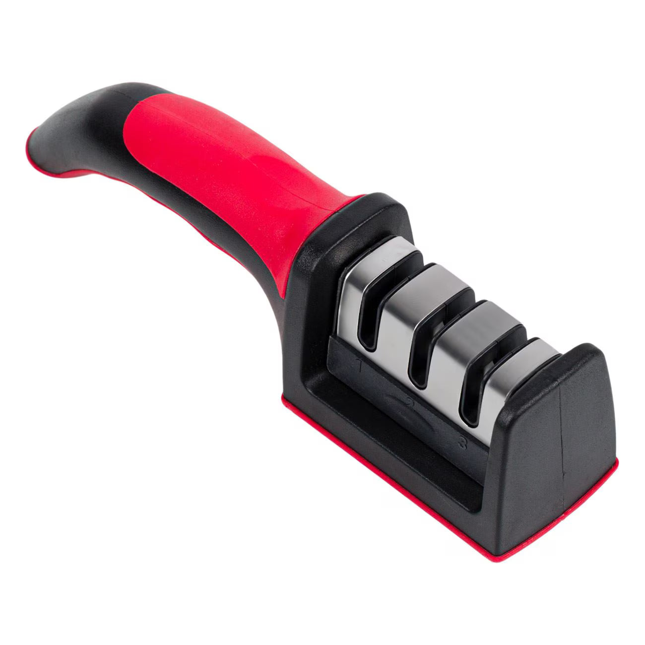 Ascuțitoare Manuală pentru Cuțite – Sistem de Ascuțire în 3 Etape, Mâner Ergonomic