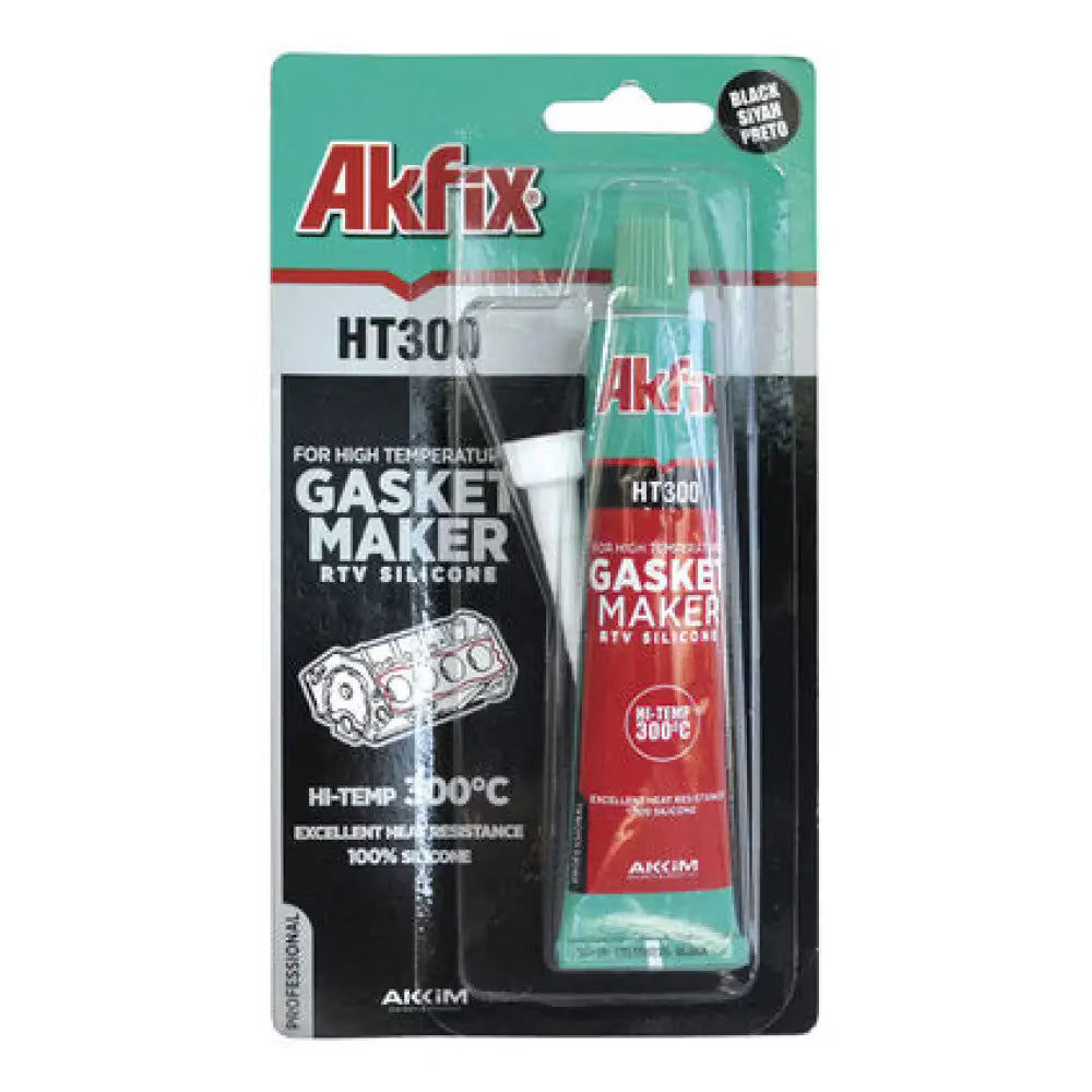 Silicon pentru Garnituri Akfix HT300 Negru, RTV, Rezistență până la 300°C, 50 g