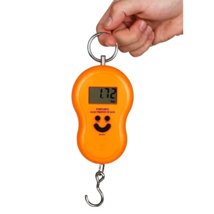 Cântar Electronic de Mână cu Cârlig și Afișaj LCD – Portabil, Digital, pentru Bagaje și Pachete