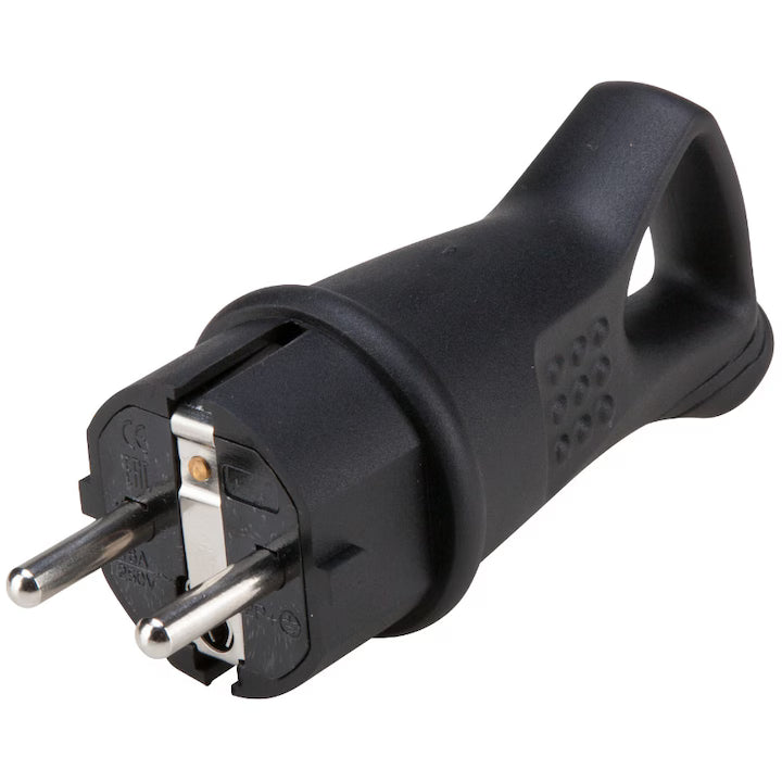 Ștecher Cauciucat 10/16A 250V – Fișă Electrică cu Împământare