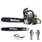 Drujbă Profesională pe Benzină Wolfson STX-620 – 3,5 CP, 58 cc, Lamă 45 cm