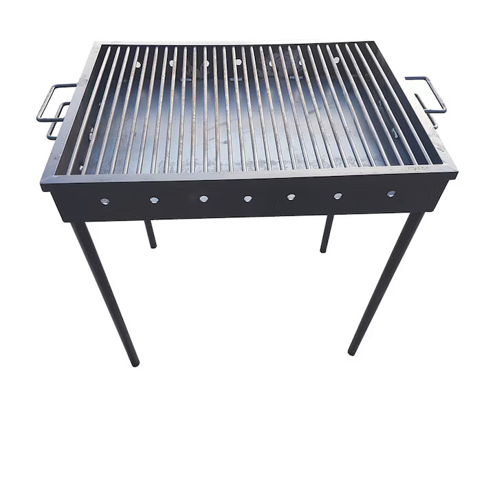 Grătar de Curte Mic 41,5 × 31,5 cm – Metalic, Culoare Negru