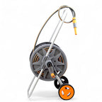 Kit Cărucior pentru Furtun Ermetiq – Furtun 30 m, 1/2", 3 Straturi, 25 Bar, cu Accesorii și Duză de Stropit
