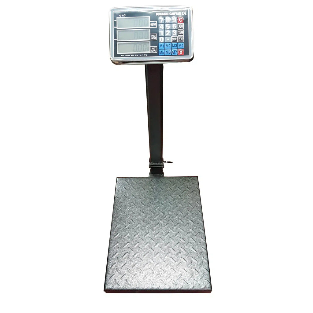 Cântar Electronic 300 kg cu Braț și Afișaj Digital