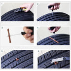 Set Vulcanizare pentru Anvelope – Kit Reparație Pană Roți Auto, Moto și Bicicletă