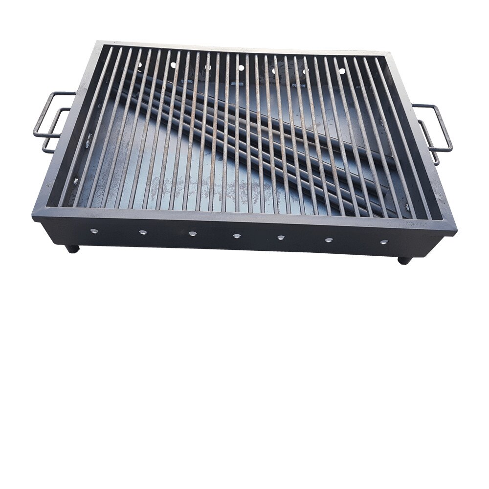 Grătar de Curte Mare 61,5 × 41,5 cm – Metalic, Culoare Negru