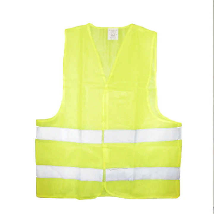Vestă Reflectorizantă de Siguranță Galben Fluorescent – Cu Benzi Reflectorizante