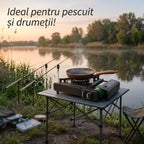 Aragaz Camping Portabil pe Cartuș Butan – Ideal pentru Camping, Pescuit și Excursii