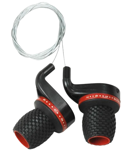Schimbător de Viteze Bicicletă Rotativ (Grip Shift) – Set Stânga/Dreapta cu Cabluri Incluse