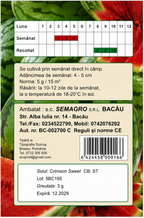 Semințe Pepene Verde Crimson Sweet Semagro – 3 g