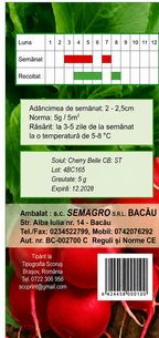 Semințe Ridichi de Lună Cherry Belle Semagro – 5 g