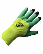 Mănuși de Protecție cu Spumă Latex Verde și Vârfuri Negre – Mărimea 10