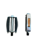 Pedale Cauciuc-Metal pentru Bicicletă – Set 2 Bucăți, cu Reflectorizante și Suprafață Antiderapantă