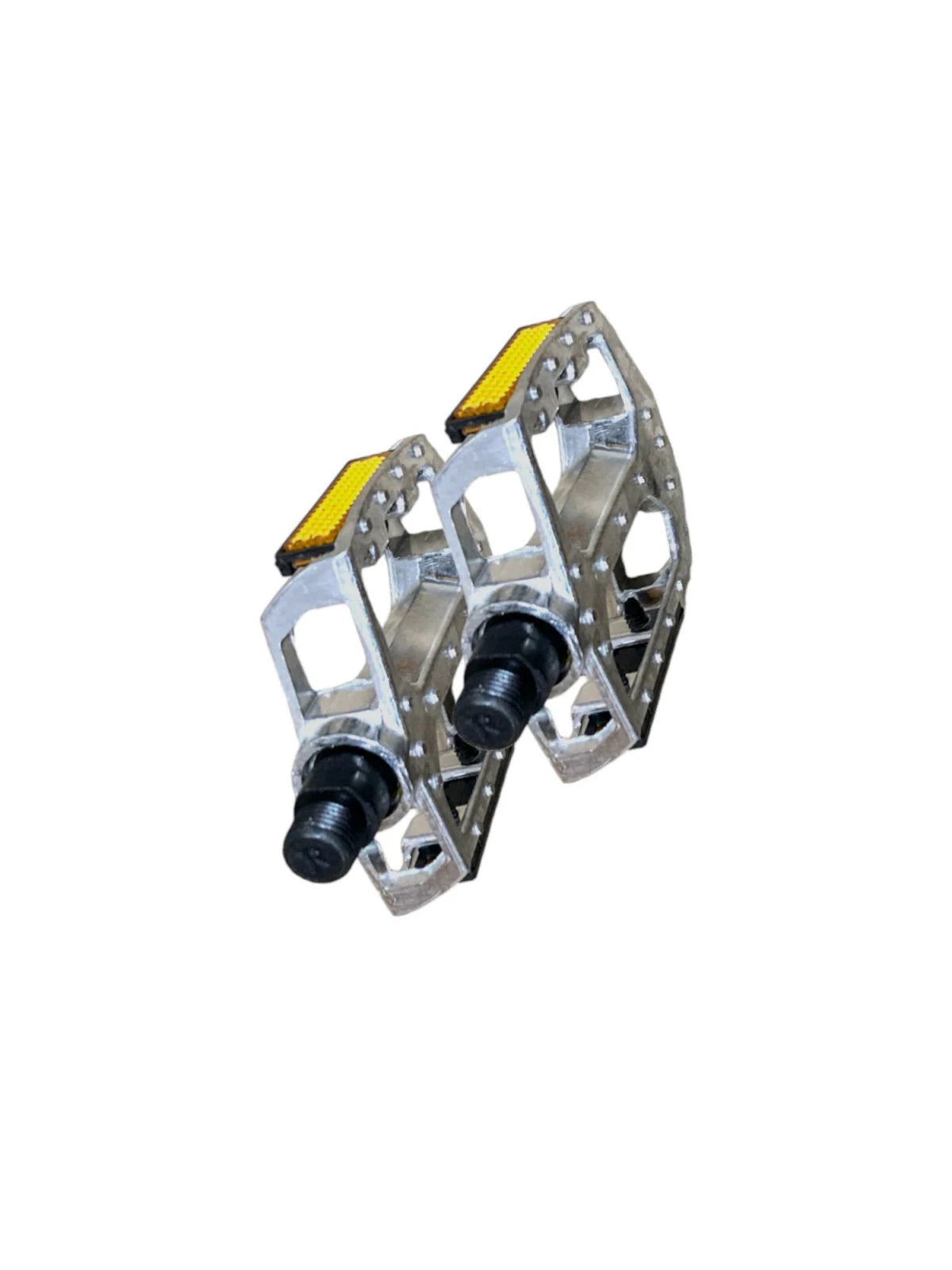Pedale Aluminiu pentru Bicicletă – Set 2 Bucăți, Antiderapante, cu Reflectorizante