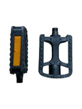 Pedale PVC Negre pentru Bicicletă – Set 2 Bucăți, Antiderapante, cu Reflectorizante