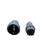Set Cuplă + Ștecher Gri 230V 16A – Pentru Prelungitoare și Cabluri Electrice