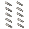 Set 10 Biți Torx T30 Verzi, 25 mm – pentru Șurubelniță și Mașină de Înșurubat