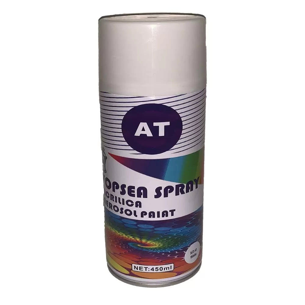 Spray Vopsea Alb Mat pentru Metal, Lemn și Diverse Suprafețe