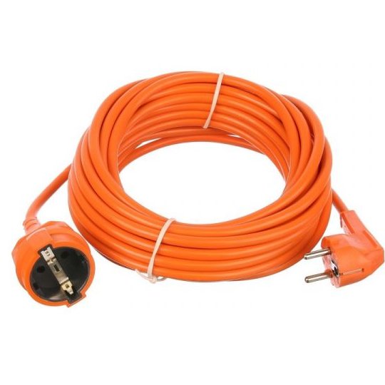 Prelungitor Electric 15 Metri, Cablu 2x1 mm², cu Ștecher și Cuplă Schuko