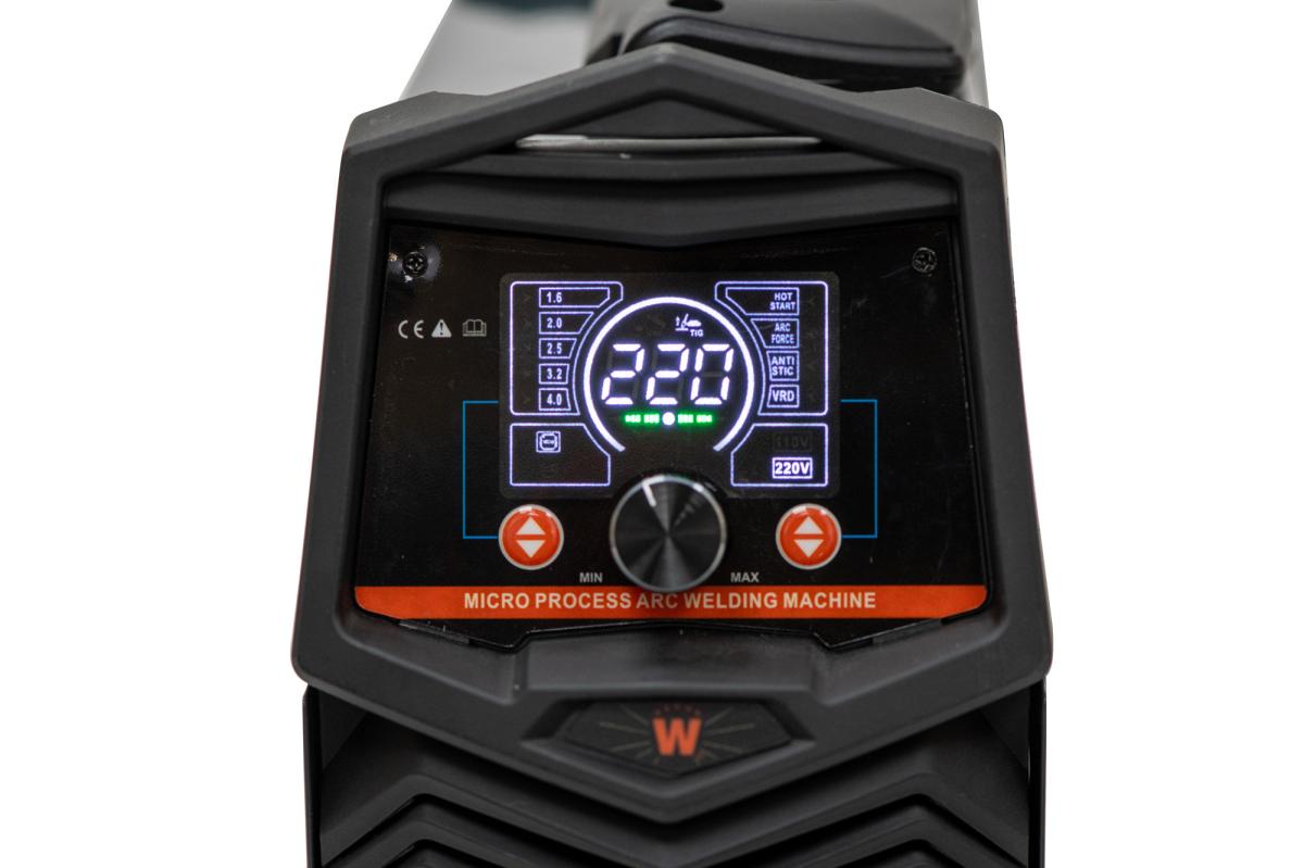 Aparat de Sudură Invertor WOLFSON ATX-320, 2 în 1 MMA și LIFT-TIG, 140A, Tehnologie IGBT, Display LED, Electrozi 1,6–5 mm