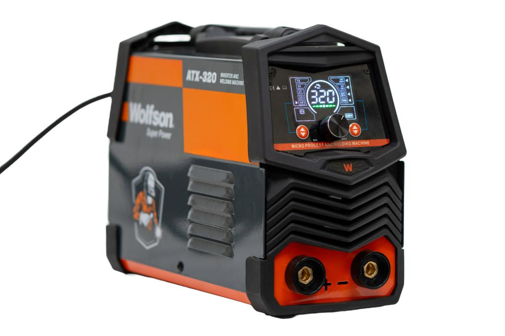 Aparat de Sudură Invertor WOLFSON ATX-320, 2 în 1 MMA și LIFT-TIG, 140A, Tehnologie IGBT, Display LED, Electrozi 1,6–5 mm
