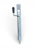 Zăvor pentru Ușă Garaj și Poartă, 50,5 × 5 cm, Blocator Inferior Galvanizat, Bolt Ø14 mm